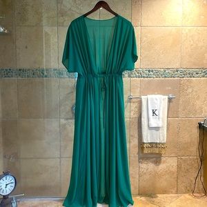 SHEIN Green Swim Coverup